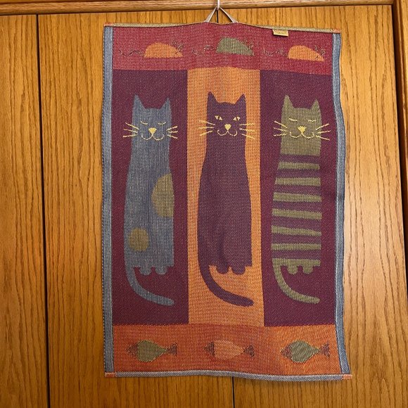 Ekelund Master Weavers Cat & Mouse wall hanging/tapestry! MCM Scandinaviain Ligh - Picture 5 of 11